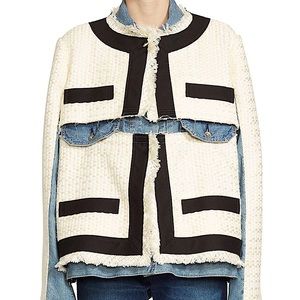 Sacai Summer Tweed and Denim Jacket